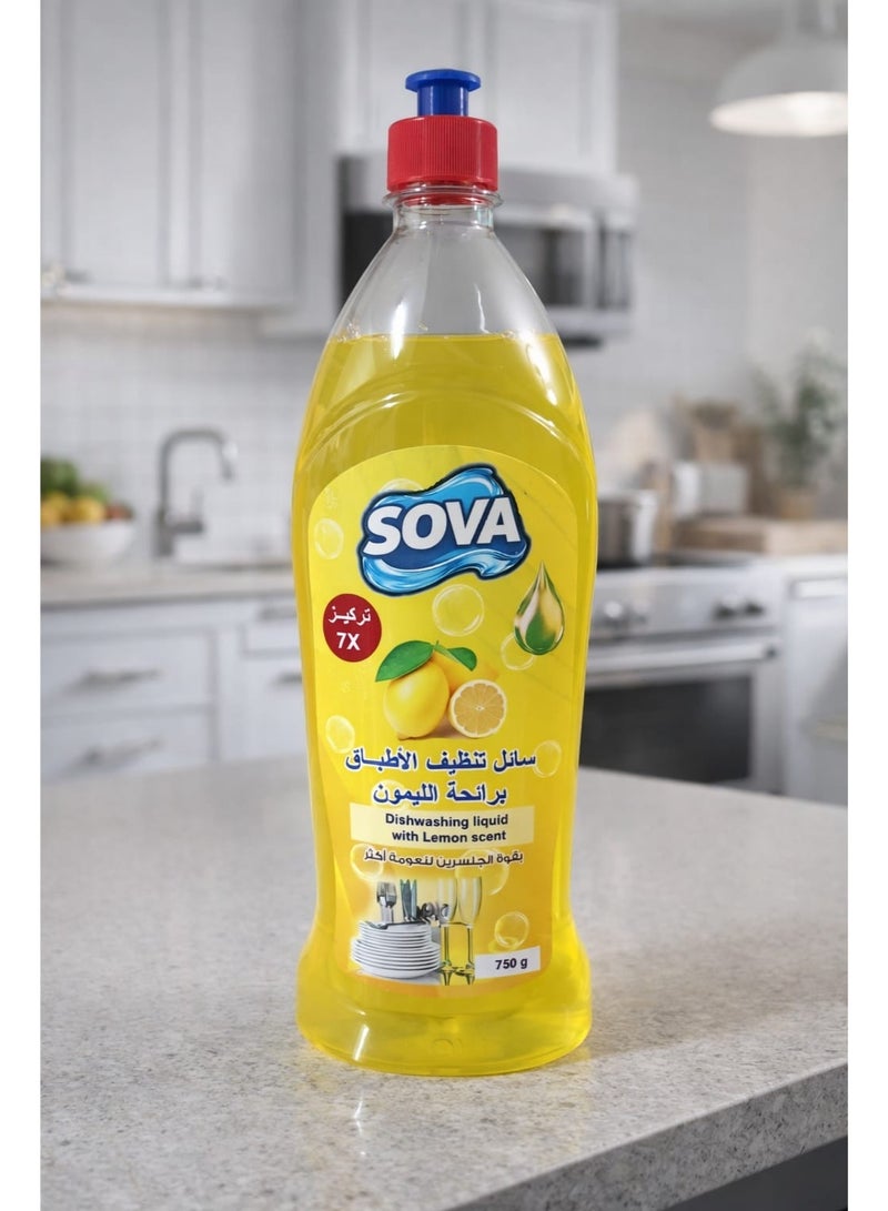 سوفا سائل تنظيف الصحون سوفا براحة الليمون 750 مللي - Image 1